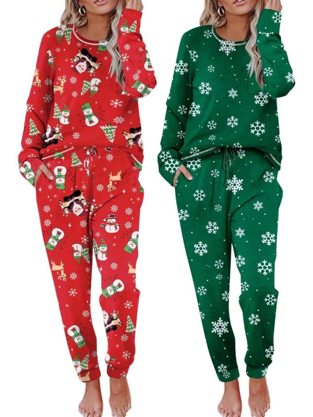 Cozy 2-Pack Women's Long Sleeve Pajama Sets | Soft Lounge & Sleepwear